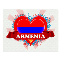 Vintage I Love Armenia Postcard