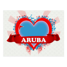 Vintage I Love Aruba Post Cards