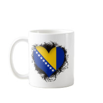 Vintage I Love Bosnia and Herzegovina Coffee Mugs