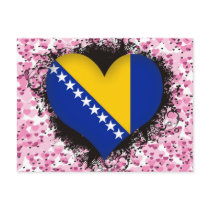 Vintage I Love Bosnia and Herzegovina Postcards