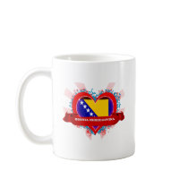 Vintage I Love Bosnia Herzegovina Coffee Mug