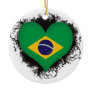Vintage I Love Brazil Christmas Ornament