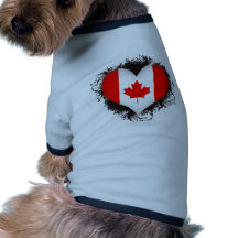 Vintage I Love Canada Doggie T-shirt