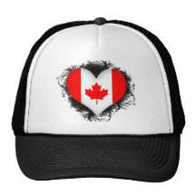 Vintage I Love Canada Mesh Hats