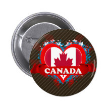 Vintage I Love Canada Pins