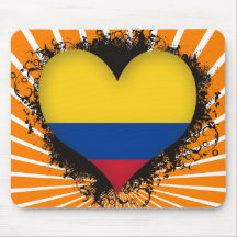 Vintage I Love Colombia Mouse Pads