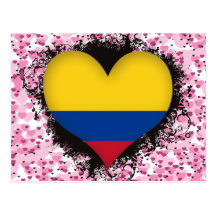 Vintage I Love Colombia Postcards
