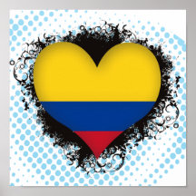 Vintage I Love Colombia Posters