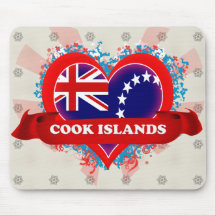 Vintage I Love Cook Islands Mousepads