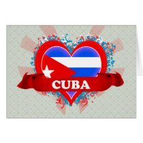 Vintage I Love Cuba Card