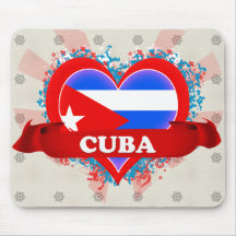 Vintage I Love Cuba Mousepad