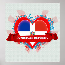 Vintage I Love Dominican Republic Posters