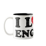 Vintage I Love English Mug
