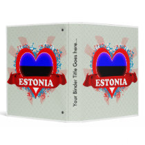 Vintage I Love Estonia 3 Ring Binders