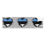 Vintage I Love Estonia bumper stickers