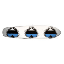 Vintage I Love Estonia Custom Skateboard