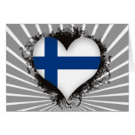 Vintage I Love Finland Greeting Card