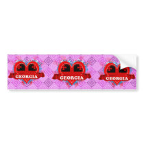 Vintage I Love Georgia Bumper Stickers