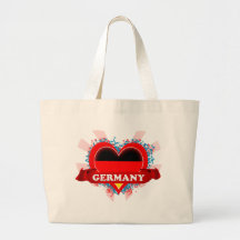 Vintage I Love Germany Canvas Bag