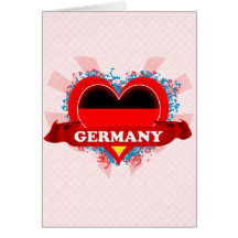 Vintage I Love Germany Greeting Cards
