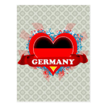 Vintage I Love Germany Post Card