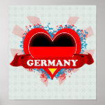Vintage I Love Germany Print