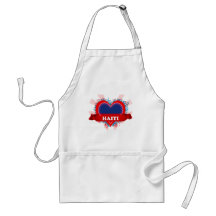 Vintage I Love Haiti Apron