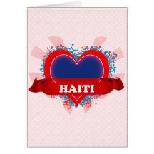 Vintage I Love Haiti Card