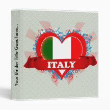 Vintage I Love Italy Binders