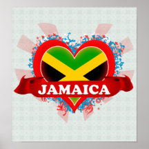 Vintage I Love Jamaica Posters