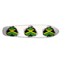 Vintage I Love Jamaica Skateboard