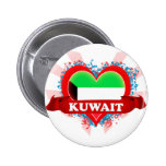 Vintage I Love Kuwait Pinback Button