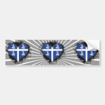 Vintage I Love Martinique Bumper Stickers