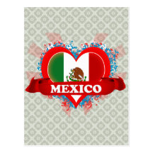 Vintage I Love Mexico Post Card