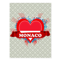 Vintage I Love Monaco Postcards