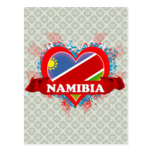 Vintage I Love Namibia Postcards