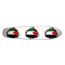 Vintage I Love Palestine Skateboard