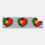 Vintage I Love Portugal Bumper Sticker