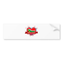 Vintage I Love South Africa Bumper Sticker