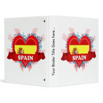Vintage I Love Spain Vinyl Binder