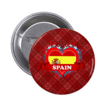 Vintage I Love Spain Pins
