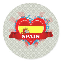 Vintage I Love Spain Sticker