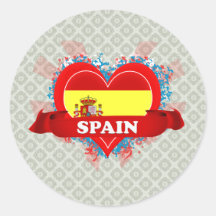 Vintage I Love Spain Sticker
