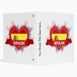 Vintage I Love Spain Vinyl Binder