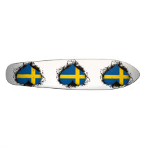 Vintage I Love Sweden Skate Board Decks