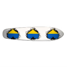 Vintage I Love Ukraine Skateboard Decks