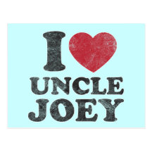 Vintage I Love Uncle Joey Post Cards