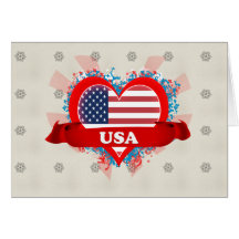 Vintage I Love Usa Cards