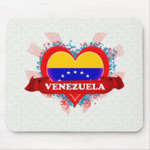 Vintage I Love Venezuela Mouse Pad