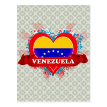 Vintage I Love Venezuela Postcard